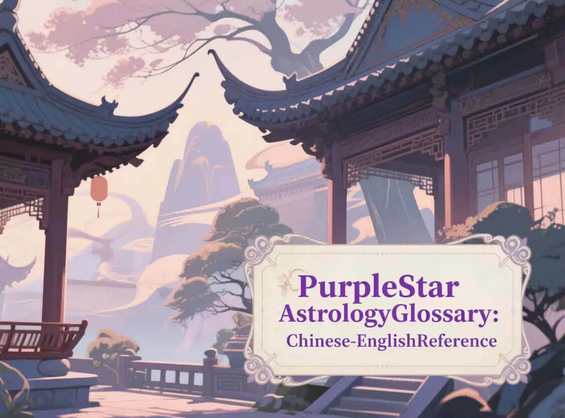Purple Star Astrology Glossary:English-Chinese Reference